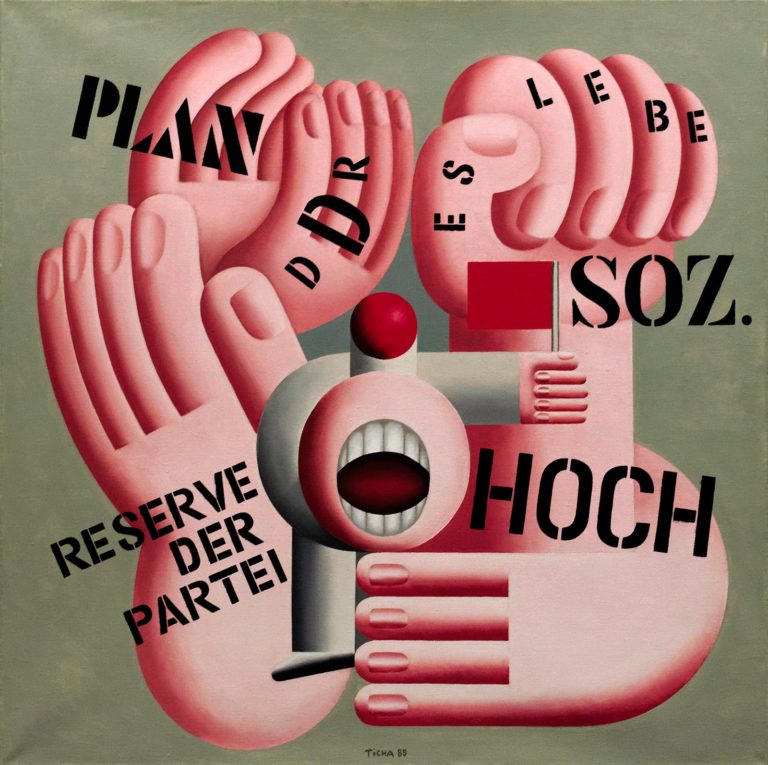 DDR-kunstner og grafiker lavede i 1985 et maleri, der på dobbelttydig vis var et billede på regimets socialisme