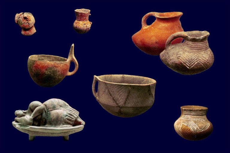 Eksempler på op til 4.500 år gammel keramik fra Malta